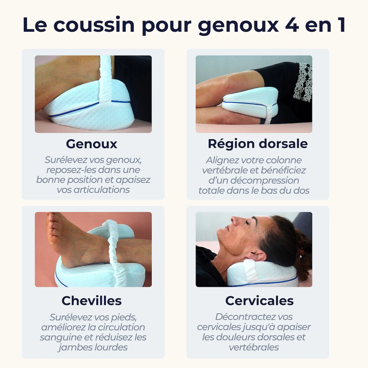 Coussin Orthopédique Genoux